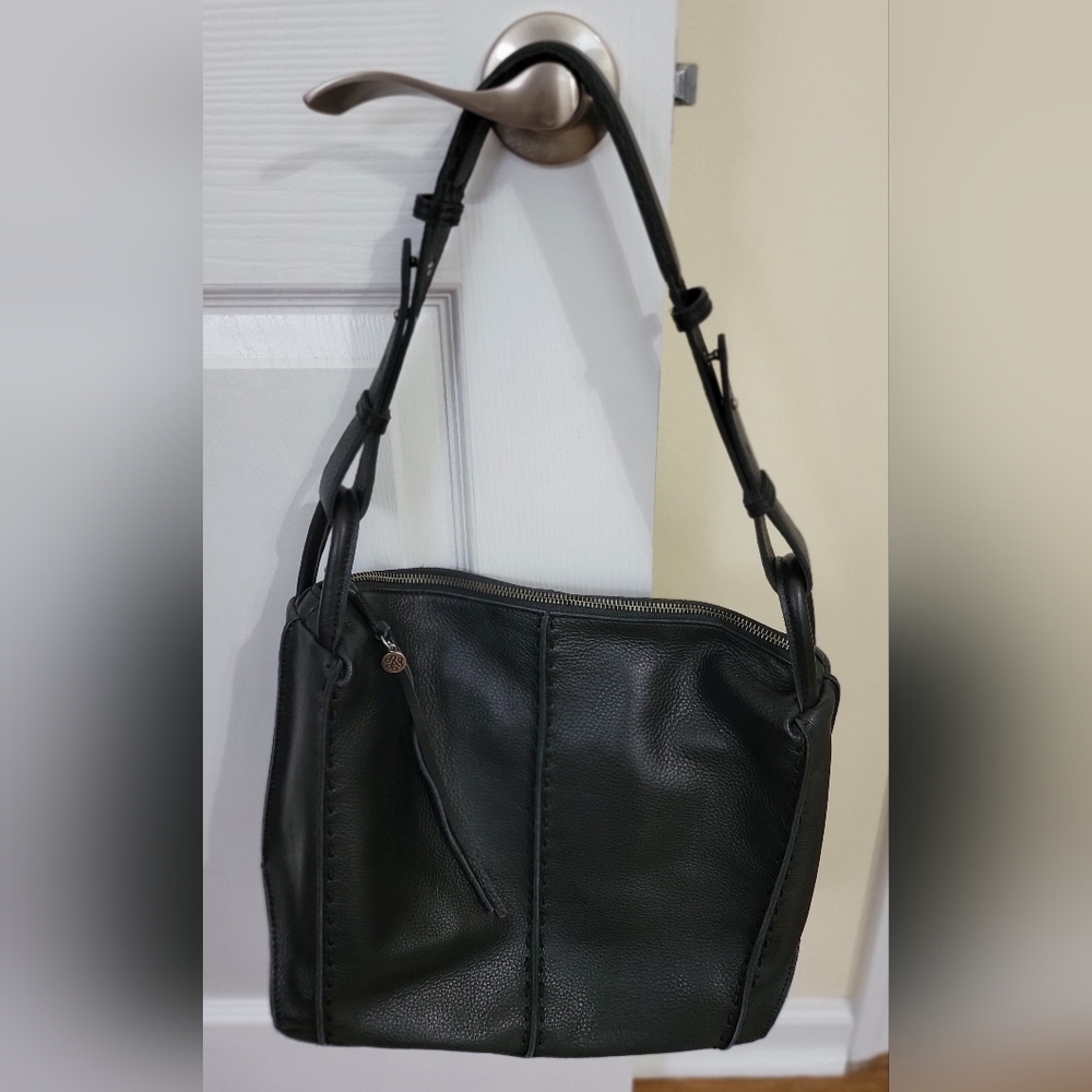 The Sak Black Leather Shoulder Bag